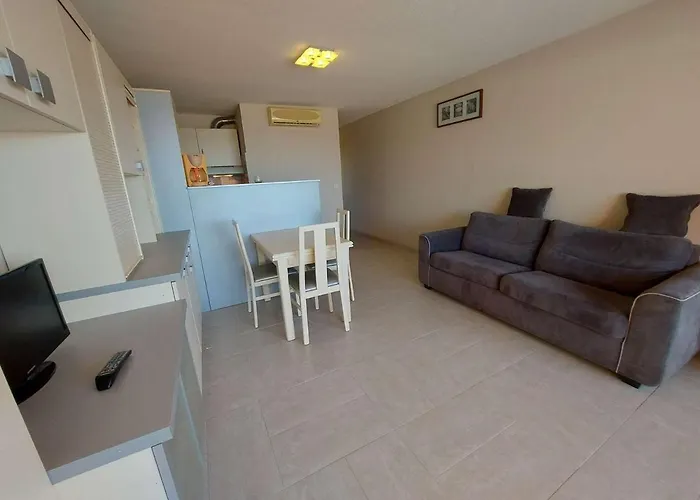 2 Pièces Climatisé En Front De Au Grau D'agde Avec Terrasse Et Accès Direct à La - Fr-1-423-275 Apartamento